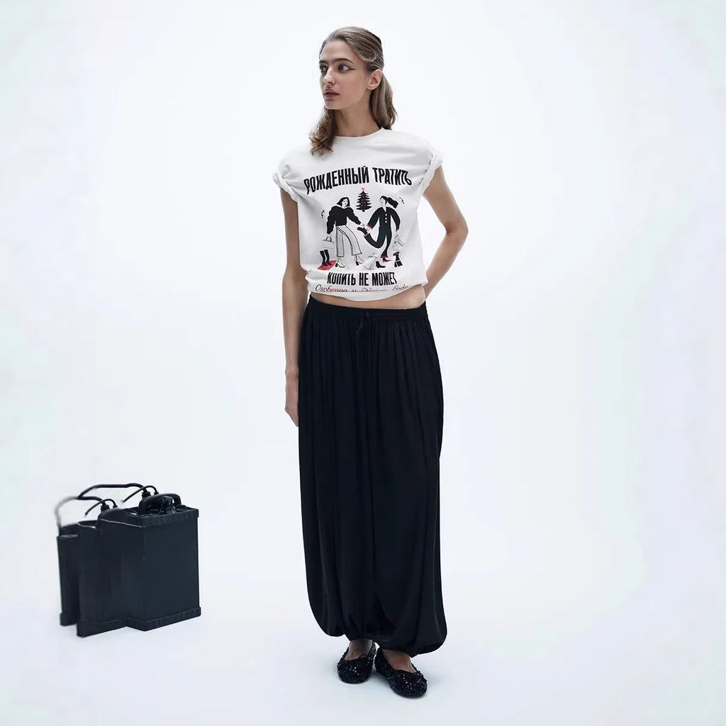 Loose short sleeved T-shirt