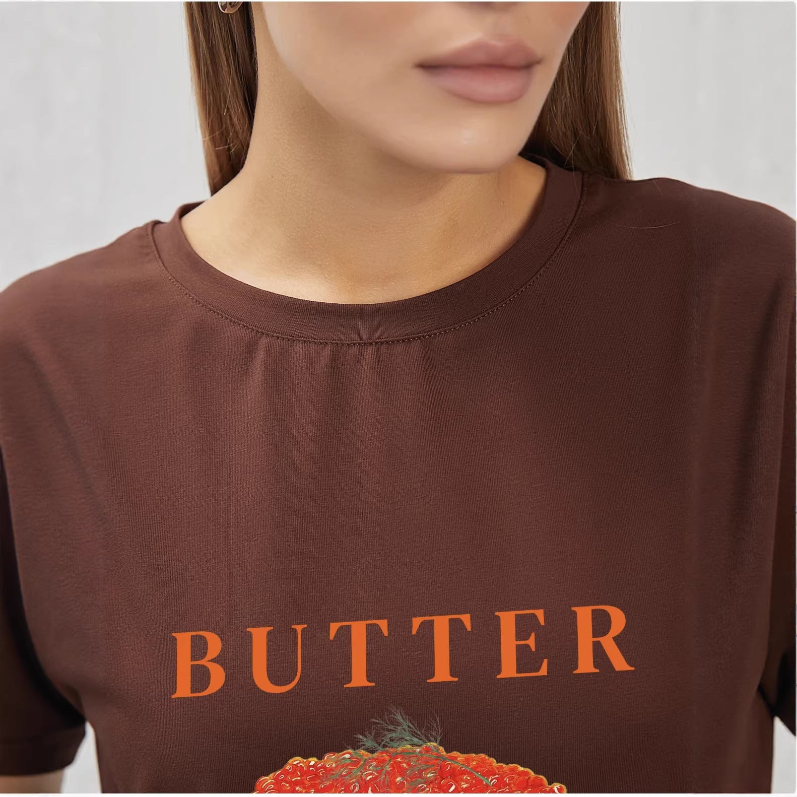 Round neck short sleeved top