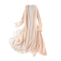 Long sleeved cardigan and long sun protection clothing