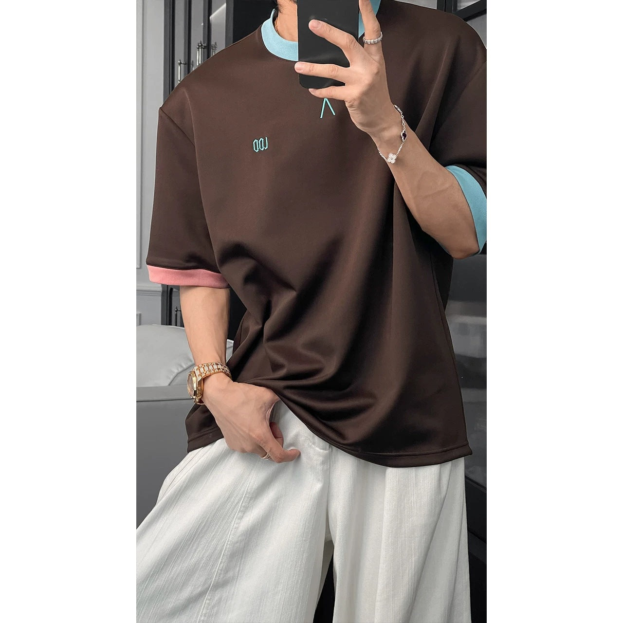 Loose Fit Round Neck Short Sleeve T-Shirt Unisex