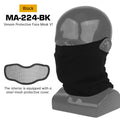 Airsoft Steel Mesh Mask with Neck Gaiter - Tactical Half Face Protection for Paintball & Cosplay