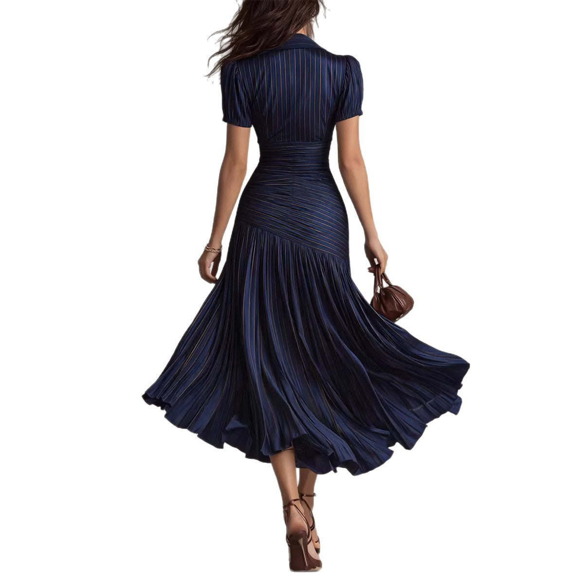 Striped patchwork dress