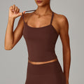Beautiful back yoga vest quick drying fitness top