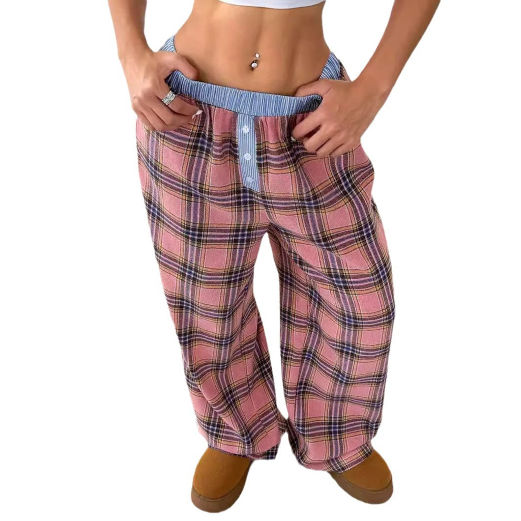 Straight loose pants