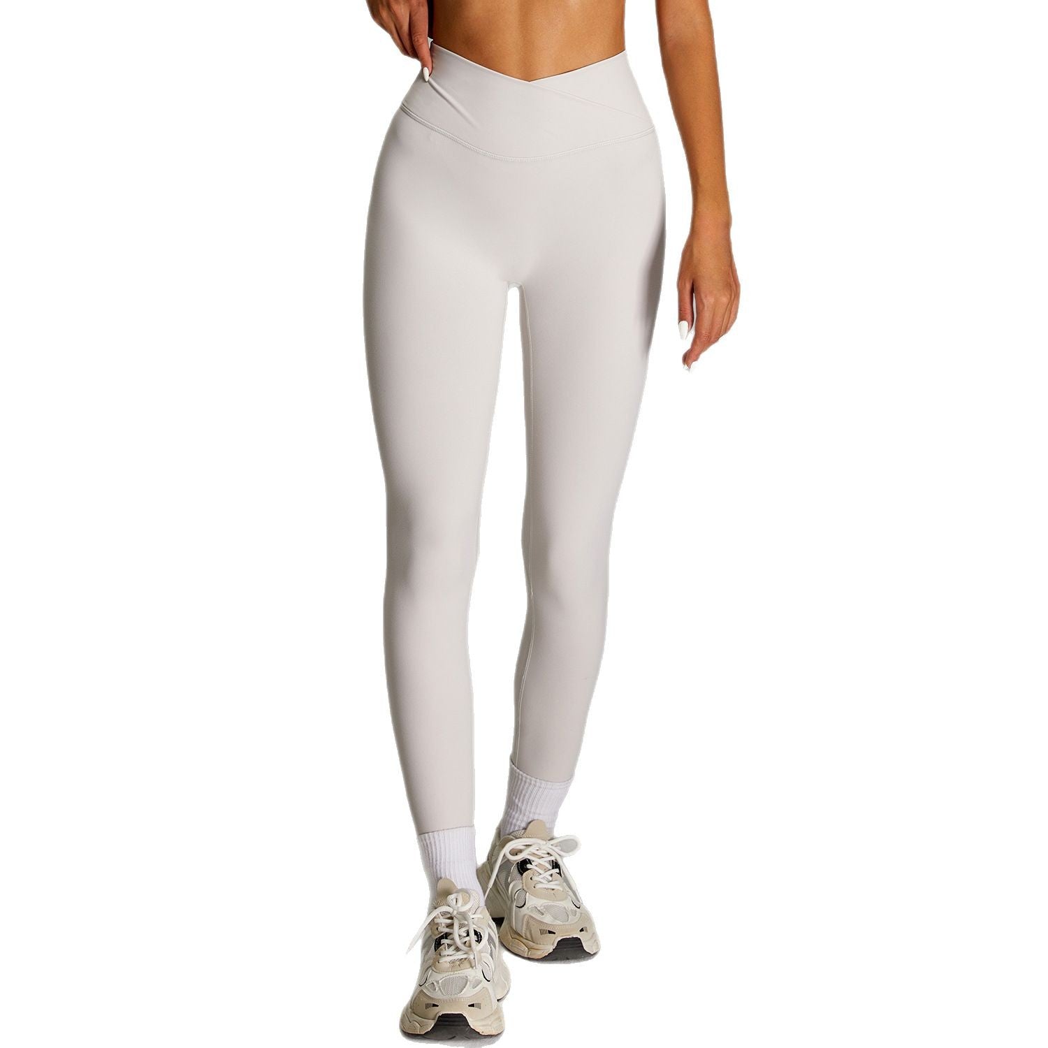 High waisted tight fitting sports pants for women
