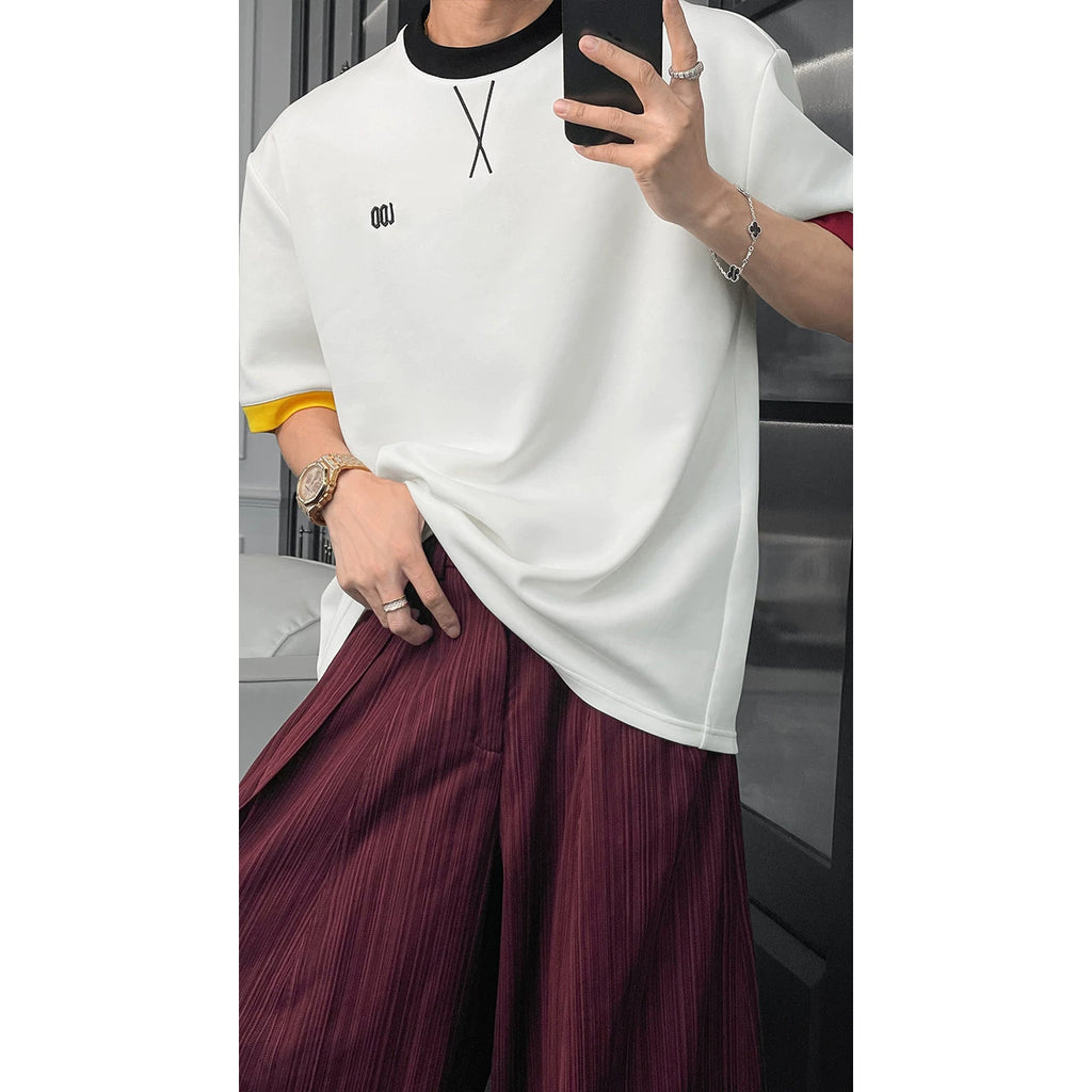 Loose Fit Round Neck Short Sleeve T-Shirt Unisex